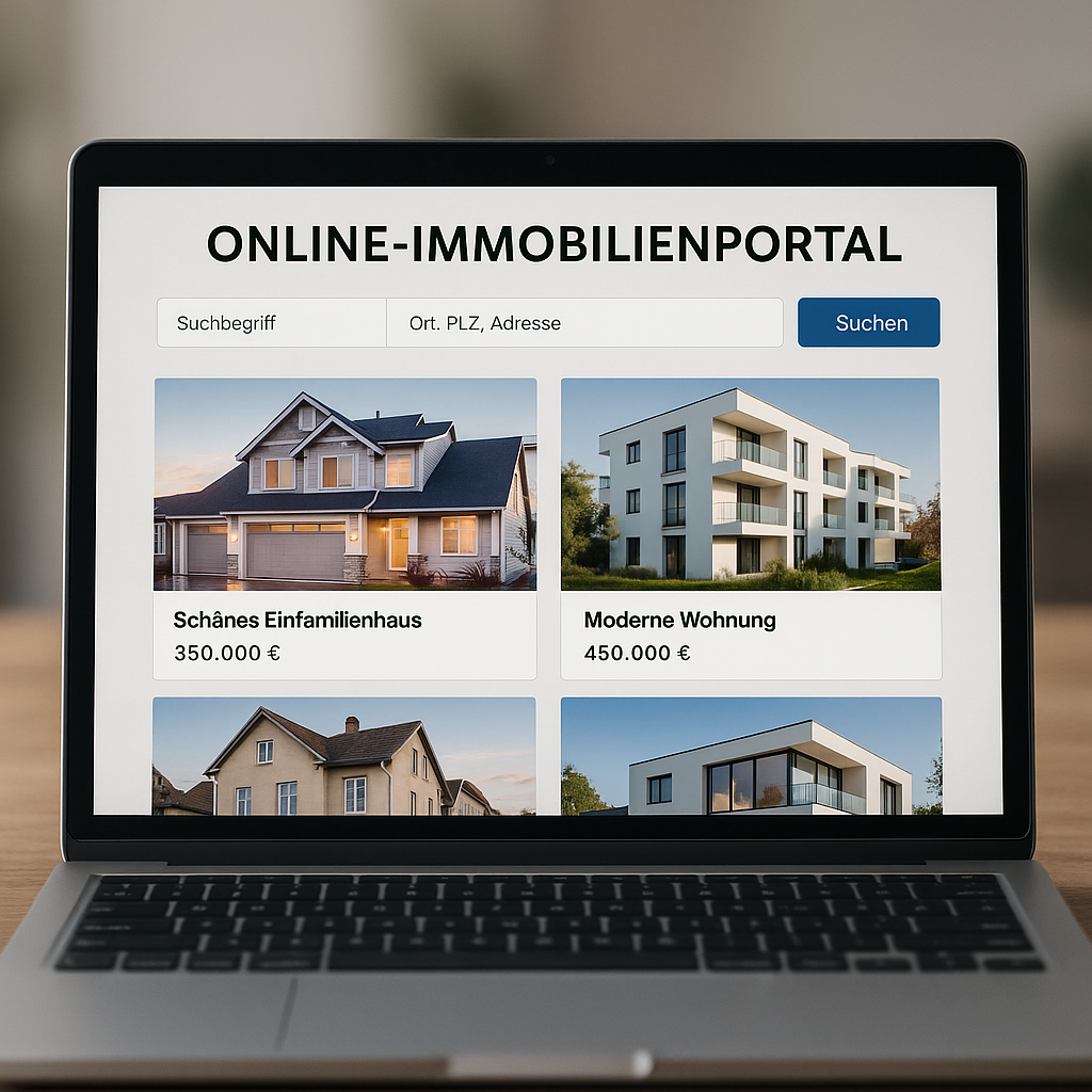 20251007 1434 Online Immobilienportal auf